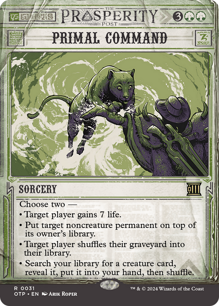 Image of Primal Command [Outlaws of Thunder Junction: Breaking News]