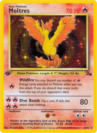 Image of Moltres (12/62) [Fossil 1st Edition]