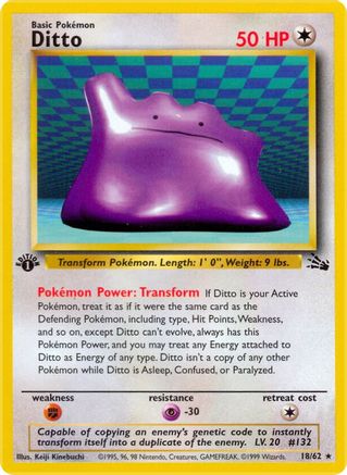 Image of Ditto (18/62) [Fossil 1st Edition]