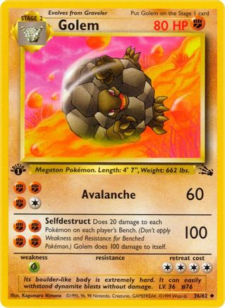 Image of Golem (36/62) [Fossil 1st Edition]