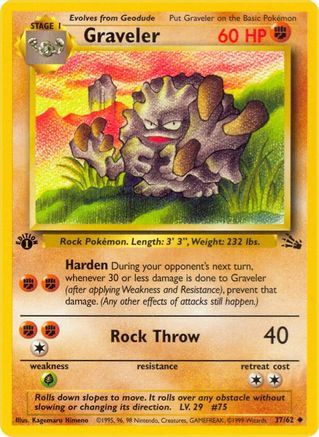 Image of Graveler (37/62) [Fossil 1st Edition]
