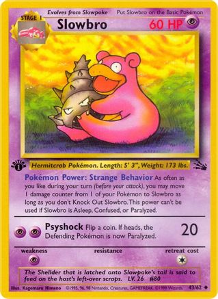 Image of Slowbro (43/62) [Fossil 1st Edition]