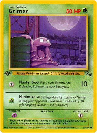 Image of Grimer (48/62) [Fossil 1st Edition]
