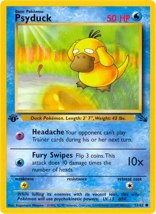 Image of Psyduck (53/62) [Fossil 1st Edition]