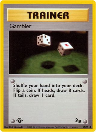 Image of Gambler (60/62) [Fossil 1st Edition]
