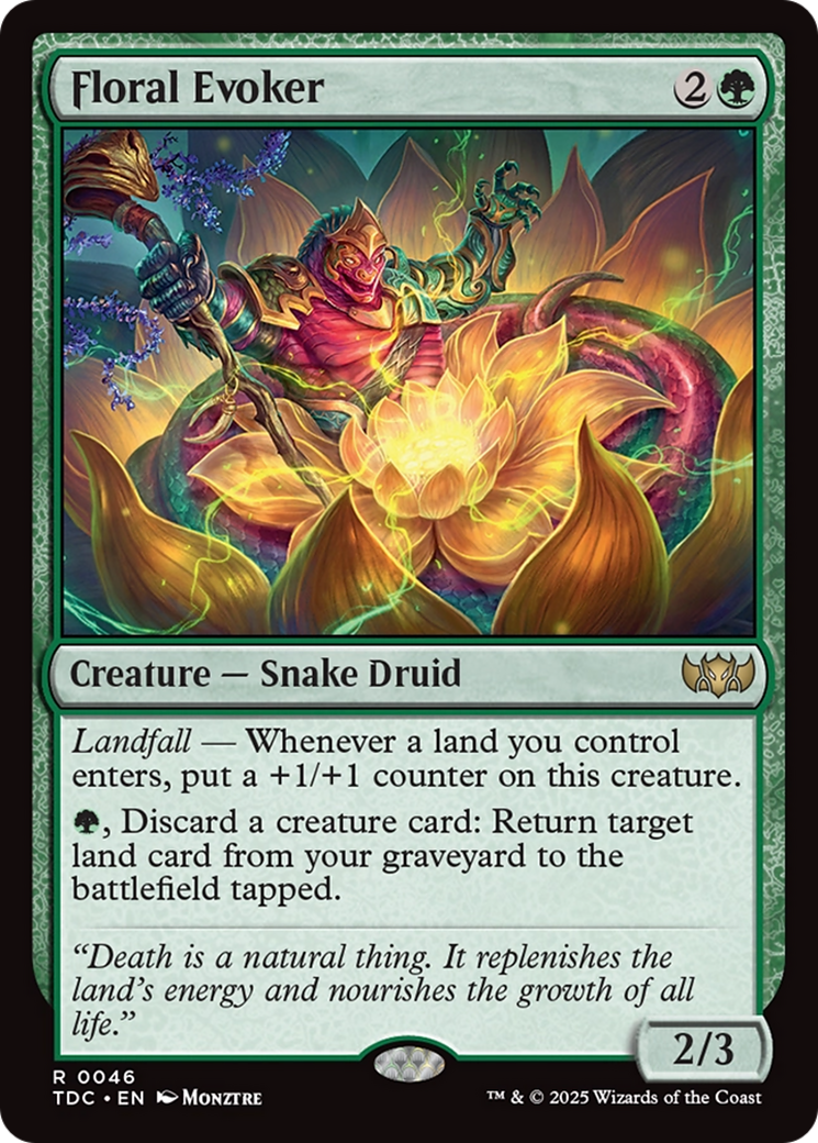 Image of Floral Evoker [Tarkir: Dragonstorm Commander]