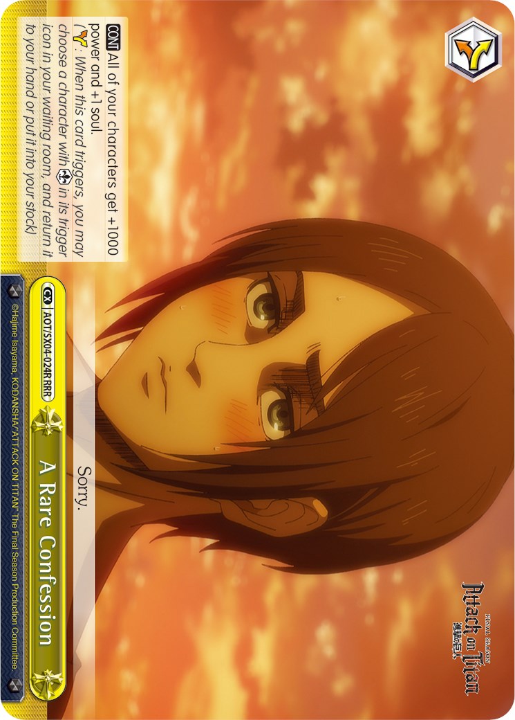 Image of A Rare Confession (Foil) [Attack On Titan: Final Season]