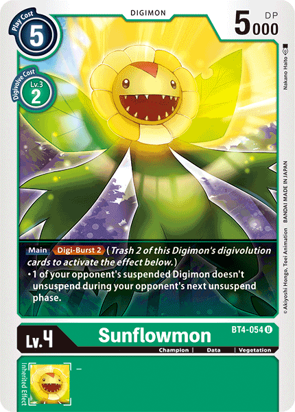 Image of Sunflowmon [BT4-054] [Great Legend]