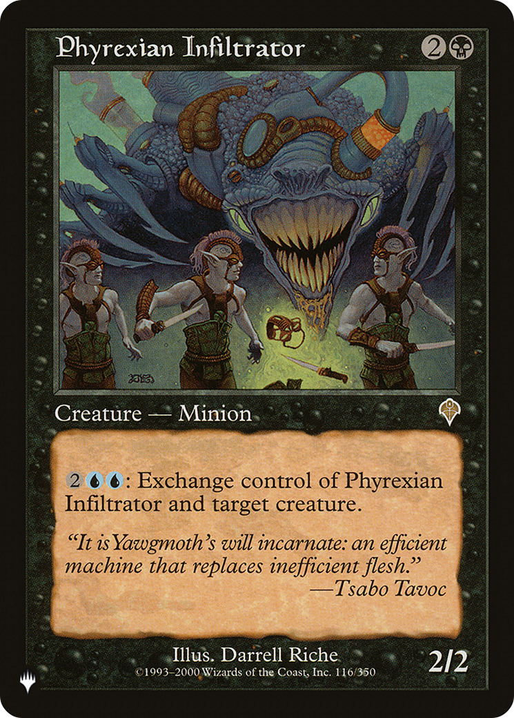 Image of Phyrexian Infiltrator [The List]
