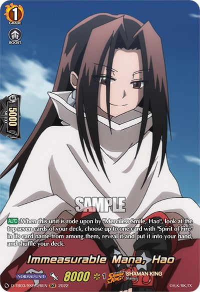 Image of Immeasurable Mana, Hao (D-TB03/SKR126EN) [Shaman King]