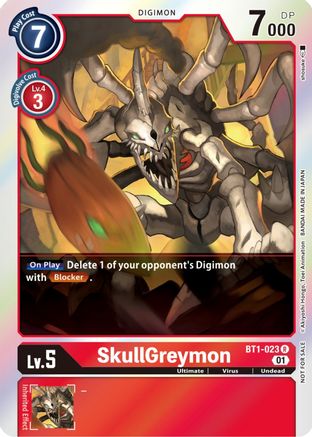 Image of SkullGreymon [BT1-023] (ST-11 Special Entry Pack) [Release Special Booster Promos]
