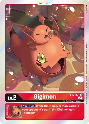 Image of Gigimon [BT2-001] (ST-11 Special Entry Pack) [Release Special Booster Promos]
