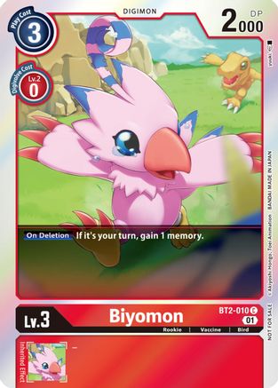 Image of Biyomon [BT2-010] (ST-11 Special Entry Pack) [Release Special Booster Promos]