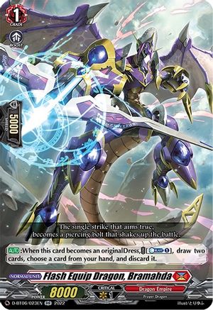 Image of Flash Equip Dragon, Bramahda (D-BT06/023EN) [Blazing Dragon Reborn]