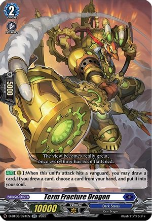 Image of Term Fracture Dragon (D-BT06/024EN) [Blazing Dragon Reborn]