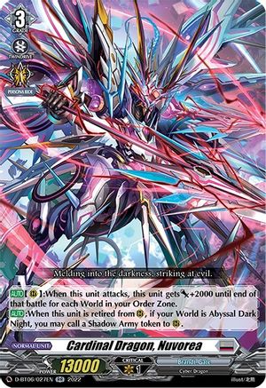 Image of Cardinal Dragon, Nuvorea (D-BT06/027EN) [Blazing Dragon Reborn]