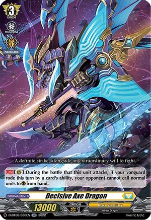 Image of Decisive Axe Dragon (D-BT06/030EN) [Blazing Dragon Reborn]