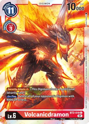 Image of Volcanicdramon [BT2-018] (ST-11 Special Entry Pack) [Release Special Booster Promos]