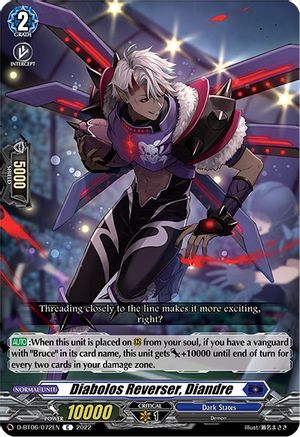 Image of Diabolos Reverser, Diandre (D-BT06/072EN) [Blazing Dragon Reborn]