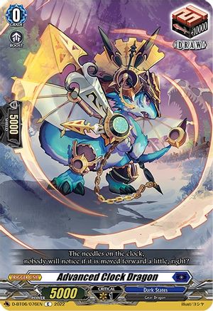 Image of Advanced Clock Dragon (D-BT06/076EN) [Blazing Dragon Reborn]