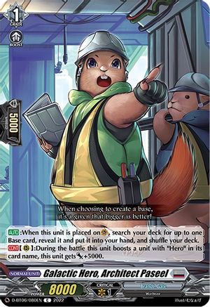 Image of Galactic Hero, Architect Paseel (D-BT06/080EN) [Blazing Dragon Reborn]