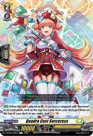Image of Quadra Cast Sorceress (D-BT06/088EN) [Blazing Dragon Reborn]