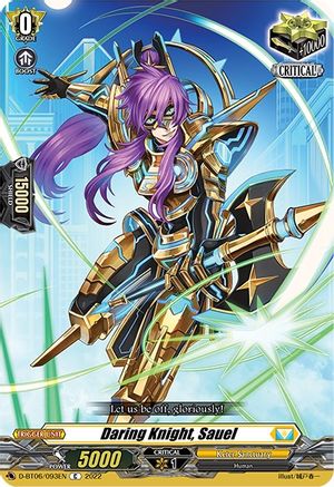 Image of Daring Knight, Sauel (D-BT06/093EN) [Blazing Dragon Reborn]