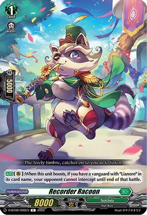 Image of Recorder Racoon (D-BT06/099EN) [Blazing Dragon Reborn]