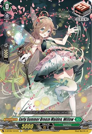 Image of Early Summer Breeze Maiden, Willow (D-BT06/101EN) [Blazing Dragon Reborn]