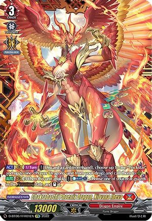 Image of Chakrabarthi Phoenix Dragon, Nirvana Jheva (D-BT06/FFR01EN) [Blazing Dragon Reborn]