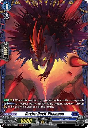 Image of Desire Devil, Phamaan (D-BT06/FR13EN) [Blazing Dragon Reborn]