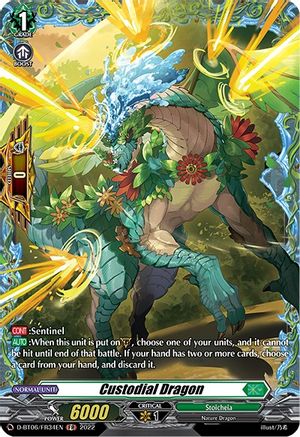 Image of Custodial Dragon (D-BT06/FR34EN) [Blazing Dragon Reborn]