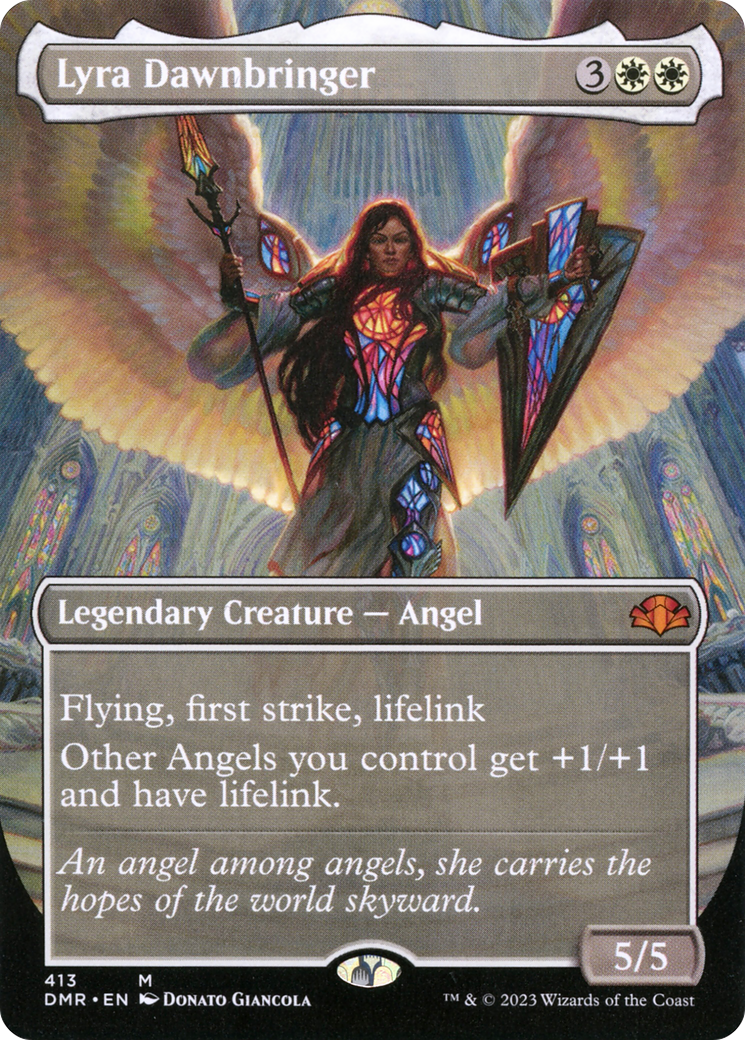 Image of Lyra Dawnbringer (Borderless Alternate Art) [Dominaria Remastered]