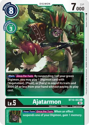 Image of Ajatarmon [BT10-053] [Xros Encounter]