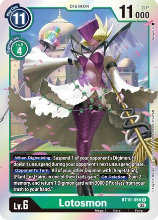 Image of Lotosmon [BT10-056] [Xros Encounter]