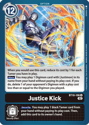 Image of Justice Kick [BT10-106] [Xros Encounter]