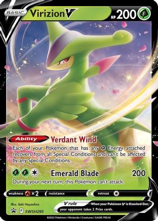Image of Virizion V (SWSH295) [Sword & Shield: Black Star Promos]