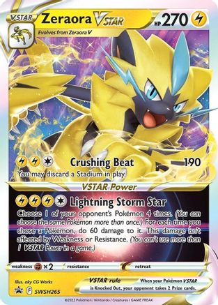 Image of Zeraora VSTAR (SWSH265) [Sword & Shield: Black Star Promos]