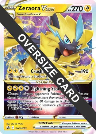 Image of Zeraora VSTAR (SWSH265) (Jumbo Card) [Sword & Shield: Black Star Promos]