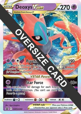 Image of Deoxys VSTAR (SWSH268) (Jumbo Card) [Sword & Shield: Black Star Promos]