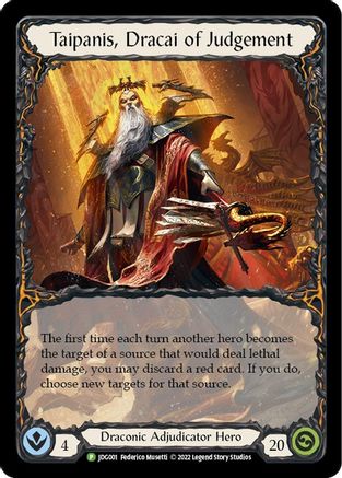 Image of Taipanis, Dracai of Judgement [JDG001] (Promo)  Cold Foil