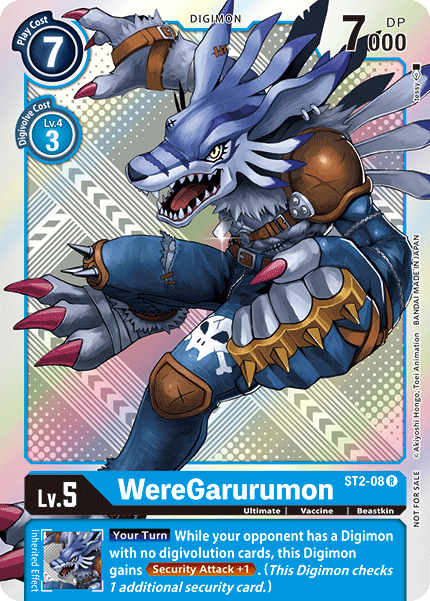Image of WereGarurumon [ST2-08] (Tournament Pack 2) [Starter Deck: Cocytus Blue Promos]