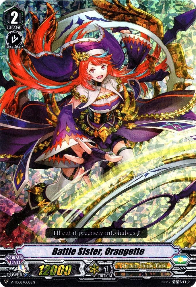 Image of Battle Sister, Orangette (Parallel Foil) (V-TD05/003EN) [Misaki Tokura]
