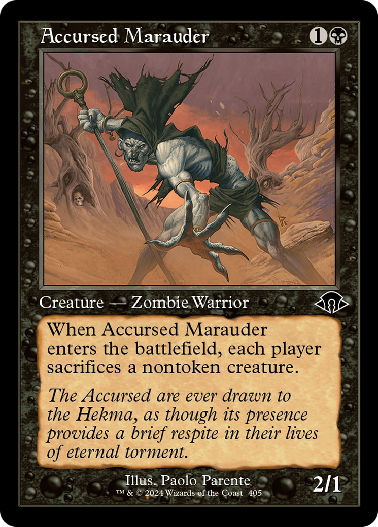 Image of Accursed Marauder (Retro Frame) [Modern Horizons 3]