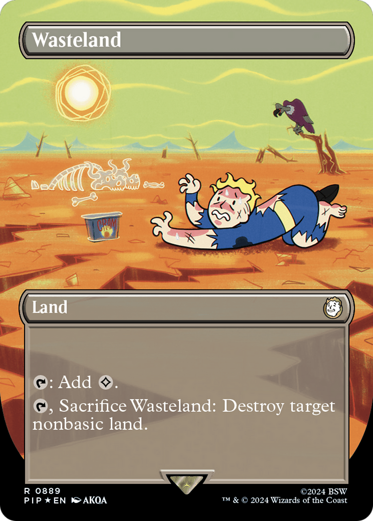 Image of Wasteland (Borderless) (Surge Foil) [Fallout]