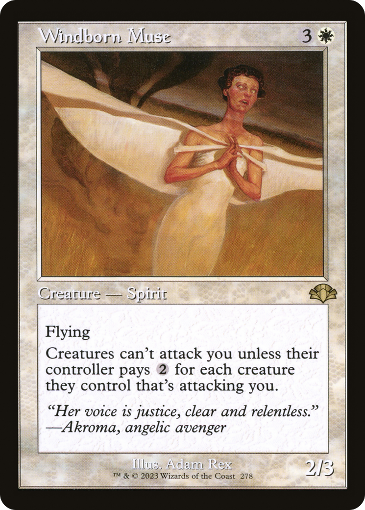 Image of Windborn Muse (Retro) [Dominaria Remastered]