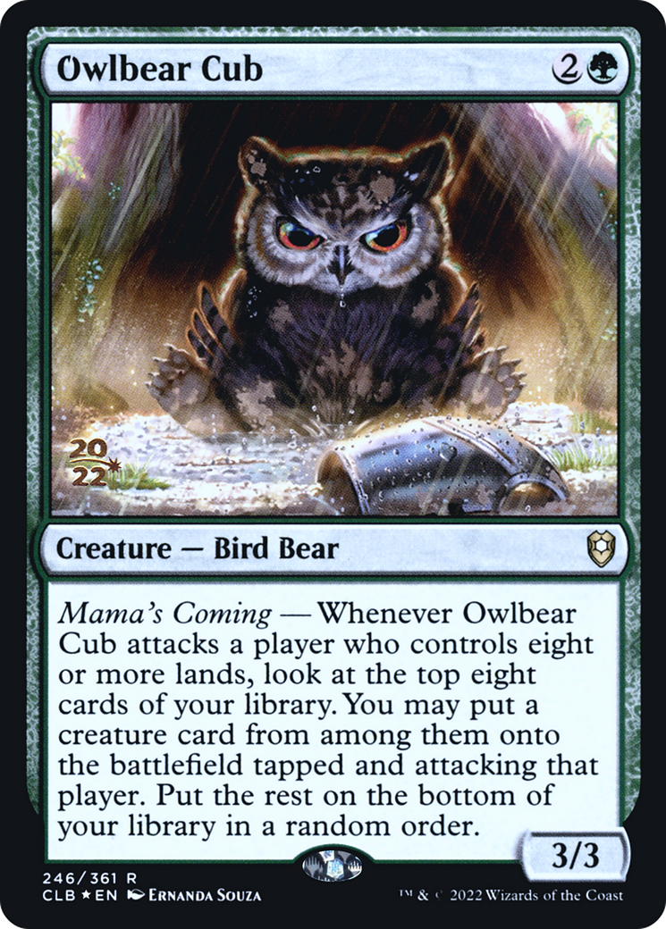 Image of Owlbear Cub [Commander Legends: Battle for Baldur's Gate Prerelease Promos]