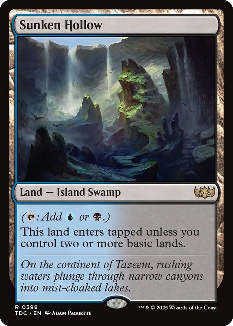 Image of Sunken Hollow [Tarkir: Dragonstorm Commander]