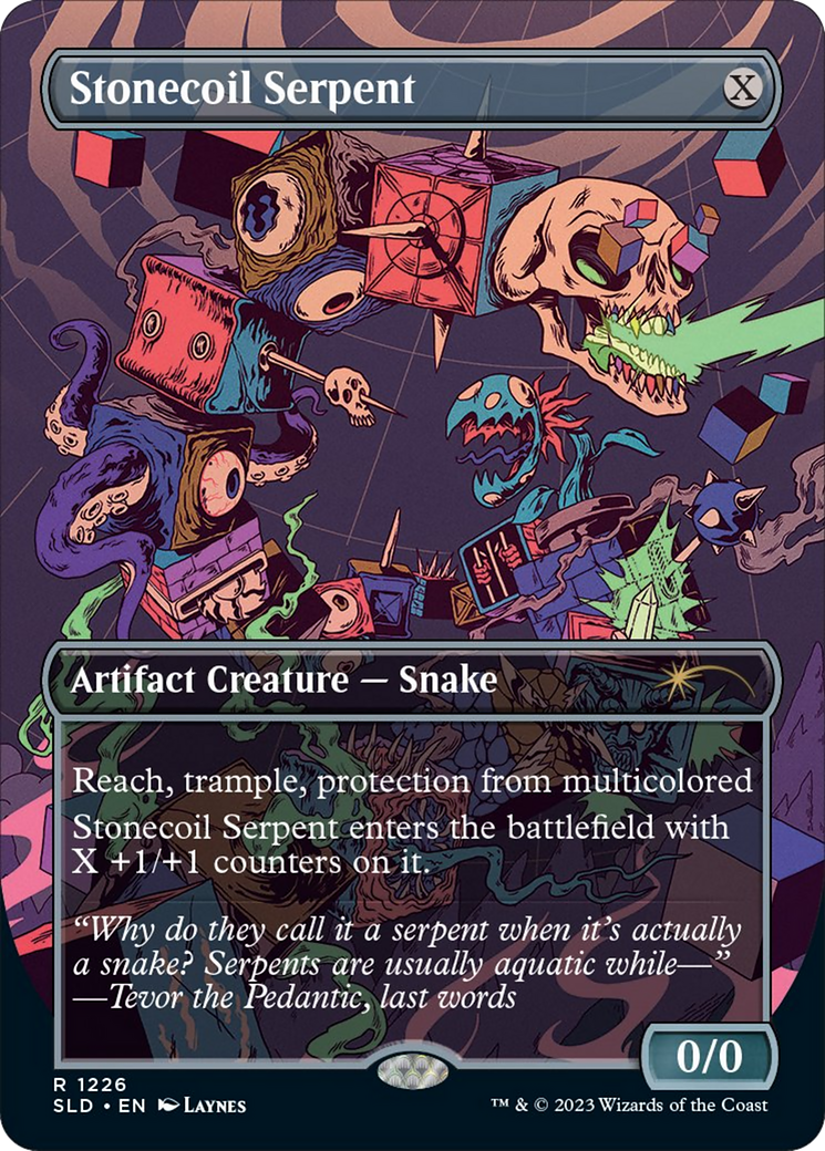 Image of Stonecoil Serpent (Borderless) [Secret Lair Drop Series]