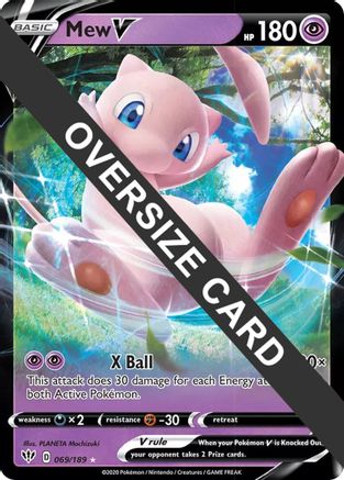 Image of Mew V (069/189) (Jumbo Card) [Sword & Shield: Darkness Ablaze]